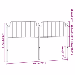 VidaXL 373924 headboard/footboard Black - Additional view 7