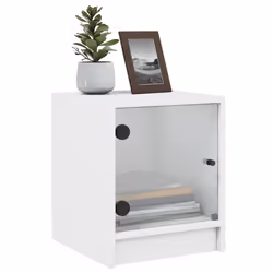 VidaXL 836343 nightstand/bedside table White - Additional view 4