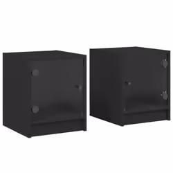 VidaXL 836346, Black, Glass, Wood, 60 kg, 350 mm, 370 mm, 420 mm