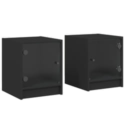VidaXL 836346 nightstand/bedside table Black