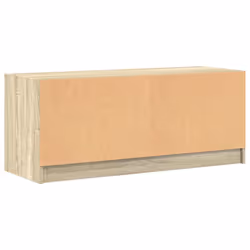 vidaXL TV Cabinet with Glass Doors TV Stand Entertainment Centre Sonoma Oak - Additional view 7