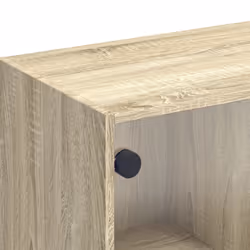 vidaXL TV Cabinet with Glass Doors TV Stand Entertainment Centre Sonoma Oak - Additional view 8