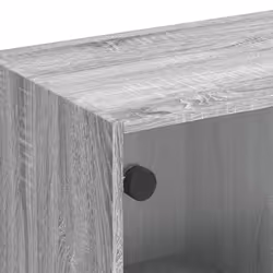 vidaXL TV Cabinet with Glass Doors TV Stand Entertainment Centre Grey Sonoma - Additional view 8