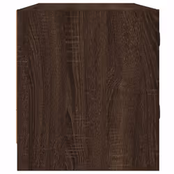 vidaXL TV Cabinet with Glass Doors TV Stand Entertainment Centre Brown Oak - Additional view 6