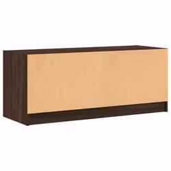 vidaXL TV Cabinet with Glass Doors TV Stand Entertainment Centre Brown Oak - Additional view 7
