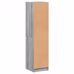 vidaXL Highboard with Glass Doors Sideboard Cupboard Side Cabinet Smoked Oak - grey sonoma - Additional view 7