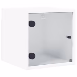 VidaXL 836462, White, Glass, Wood, 60 kg, 350 mm, 370 mm, 350 mm