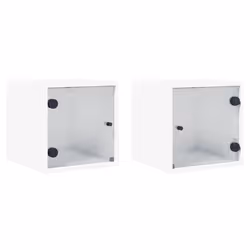 VidaXL 836463, White, Glass, Wood, 60 kg, 350 mm, 370 mm, 350 mm