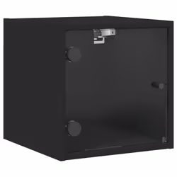 VidaXL 836464, Black, Glass, Wood, 60 kg, 350 mm, 370 mm, 350 mm