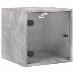 VidaXL 836469, Concrete colour, Glass, Wood, 60 kg, 350 mm, 370 mm, 350 mm
