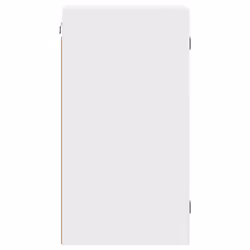 vidaXL Wall Cabinet with Glass Doors Bathroom Wall Storage Cabinet Grey Sonoma - white - Additional view 6