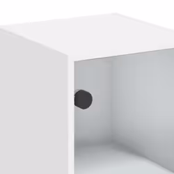 vidaXL Wall Cabinet with Glass Doors Bathroom Wall Storage Cabinet Grey Sonoma - white - Additional view 9