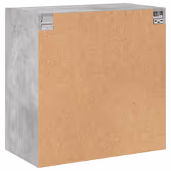 vidaXL Wall Cabinet with Glass Doors Bathroom Cupboard Wall Storage Cabinet - concrete grey - Additional view 7