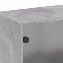 vidaXL Wall Cabinet with Glass Doors Bathroom Cupboard Wall Storage Cabinet - concrete grey - Additional view 8