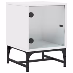 VidaXL 836519 nightstand/bedside table White - Additional view 4