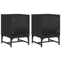 VidaXL 836521 nightstand/bedside table Black