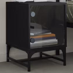 VidaXL 836521 nightstand/bedside table Black
