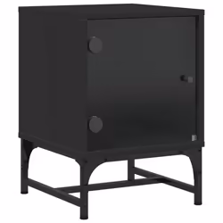 VidaXL 836521 nightstand/bedside table Black - Additional view 4