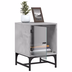 VidaXL 836525 nightstand/bedside table Concrete colour - Additional view 5