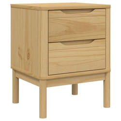 vidaXL Bedside Cabinet Nightstand Side Table Bed Side Cabinet Solid Wood Pine - wax brown