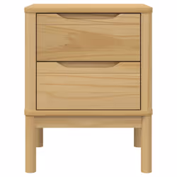 vidaXL Bedside Cabinet Nightstand Side Table Bed Side Cabinet Solid Wood Pine - wax brown - Additional view 4