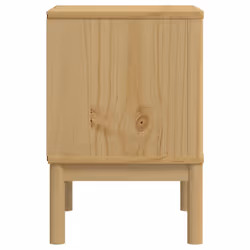 vidaXL Bedside Cabinet Nightstand Side Table Bed Side Cabinet Solid Wood Pine - wax brown - Additional view 5