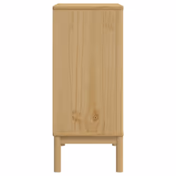 vidaXL Chest of Drawers Storage Drawer Cabinet Sideboard Grey Solid Wood Pine - wax brown - Additional view 5