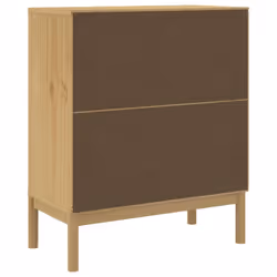 vidaXL Chest of Drawers Storage Drawer Cabinet Sideboard Grey Solid Wood Pine - wax brown - Additional view 6