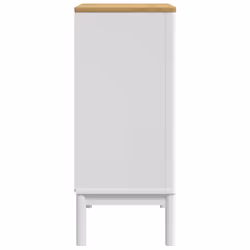 vidaXL Chest of Drawers Storage Drawer Cabinet Sideboard Grey Solid Wood Pine - white - Additional view 5