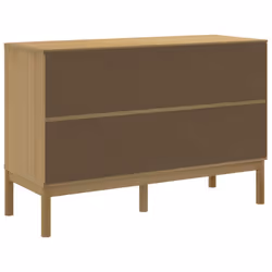vidaXL Chest of Drawers Hall Storage Drawer Cabinet Wax Brown Solid Wood Pine - Additional view 6