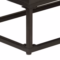 vidaXL Sideboard Storage Cupboard Side Cabinet Black Solid Wood Mango and Iron - Additional view 8