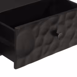 vidaXL Console Table Hall Side Table End Table Black Solid Wood Mango and Iron - Additional view 6