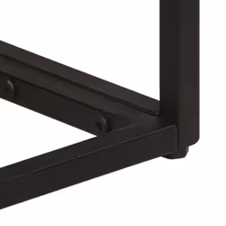 vidaXL Console Table Hall Side Table End Table Black Solid Wood Mango and Iron - Additional view 7
