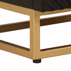 vidaXL Bedside Cabinet Nightstand Bed Table Black Solid Wood Mango and Iron - Additional view 7