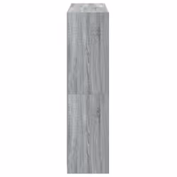 vidaXL Bookcase with Doors Bookshelf Rack Cabinet Sonoma Oak Engineered Wood - grey sonoma - Additional view 7