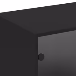 vidaXL Bookcase with Doors Bookshelf Cabinet Highboard Black Engineered Wood - Additional view 8