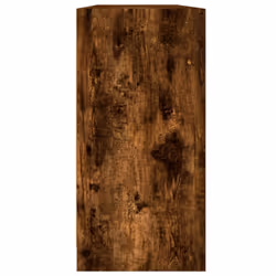 vidaXL Bookcase with Doors Bookshelf Rack Cabinet Smoked Oak Engineered Wood - Additional view 6