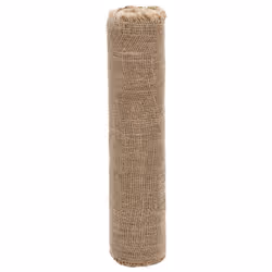 ) vidaXL Jute Roll Burlap Ribbon Natural Hessian Ribbon Roll 100% Jute 200 gsm - 0.5 x 50 m (2 pcs - Additional view 2