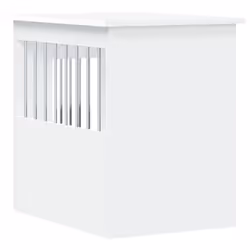 vidaXL Dog Crate Furniture Pet Doghouse Dog Kennel Dog Cage Engineered Wood - white, 45 x 62 x 59 cm - Additional view 8