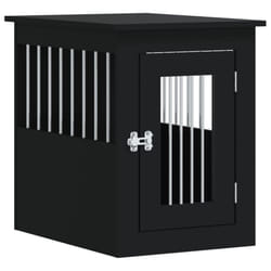vidaXL Dog Crate Furniture Pet Doghouse Dog Kennel Dog Cage Engineered Wood - black, 45 x 62 x 59 cm