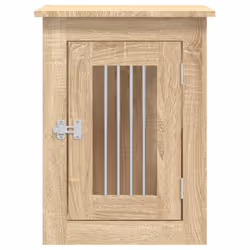 vidaXL Dog Crate Furniture Pet Doghouse Dog Kennel Dog Cage Engineered Wood - sonoma oak, 45 x 62 x 59 cm - Additional view 6