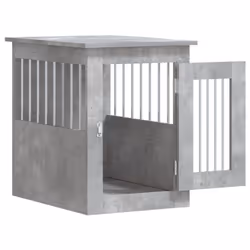 vidaXL Dog Crate Furniture Pet Doghouse Dog Kennel Dog Cage Engineered Wood - concrete grey, 45 x 62 x 59 cm - Additional view 5