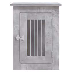 vidaXL Dog Crate Furniture Pet Doghouse Dog Kennel Dog Cage Engineered Wood - concrete grey, 45 x 62 x 59 cm - Additional view 6