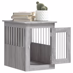 vidaXL Dog Crate Furniture Doghouse Dog Kennel Grey Sonoma Engineered Wood - Additional view 4