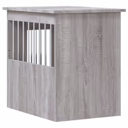 vidaXL Dog Crate Furniture Doghouse Dog Kennel Grey Sonoma Engineered Wood - Additional view 8
