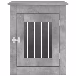 vidaXL Dog Crate Furniture Pet Doghouse Dog Kennel Dog Cage Engineered Wood - concrete grey, 55 x 75 x 65 cm - Additional view 6