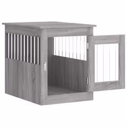 vidaXL Dog Crate Furniture Pet Doghouse Dog Kennel Dog Cage Engineered Wood - grey sonoma, 55 x 75 x 65 cm - Additional view 5