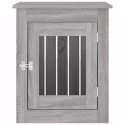vidaXL Dog Crate Furniture Pet Doghouse Dog Kennel Dog Cage Engineered Wood - grey sonoma, 55 x 75 x 65 cm - Additional view 6