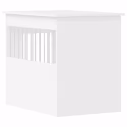 vidaXL Dog Crate Furniture Pet Doghouse Dog Kennel Dog Cage Engineered Wood - white, 55 x 80 x 68 cm - Additional view 8