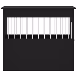 vidaXL Dog Crate Furniture Pet Doghouse Dog Kennel Dog Cage Engineered Wood - black, 55 x 80 x 68 cm - Additional view 7